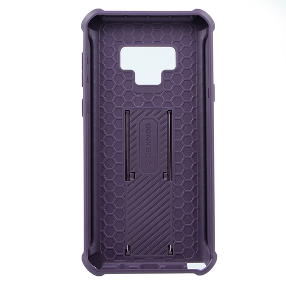 Etui pancerne do Samsung Galaxy Note 9, Dexnor Full Body, fioletowe