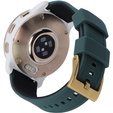 Pasek Silikonowy ERBORD Uniwersalny 20mm, Dual Color, zielony / czarny / złota klamra