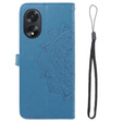 Etui z klapką do Oppo A38 4G / Oppo A18 4G, Mandala, niebieskie