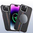 Etui do iPhone 14 Pro Max, Carbon Fiber MagSafe, czarne