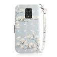 Etui z klapką do Xiaomi Redmi Note 9S / 9 Pro / 9 Pro Max, Wallet, Magnolia Flowers szare