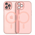 Etui do iPhone 16 Pro, do MagSafe, ERBORD Matt Case, różowy + Szkło na ekran