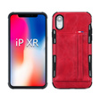 Etui Two Cards Hybrid Case iPhone XR 6.1 - Red