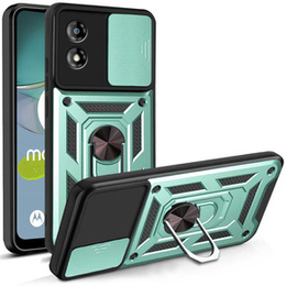 Etui pancerne do Motorola Moto E13, CamShield Slide, zielone