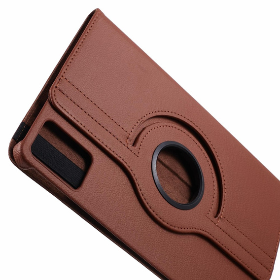 Etui do Lenovo Tab M11, Obrotowe 360, brązowe