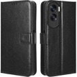 Etui z klapką do Honor 90 Lite 5G, Crazy Horse Wallet, czarne
