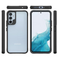 Etui do Samsung Galaxy A34 5G, Fusion Hybrid, przezroczyste / czarne