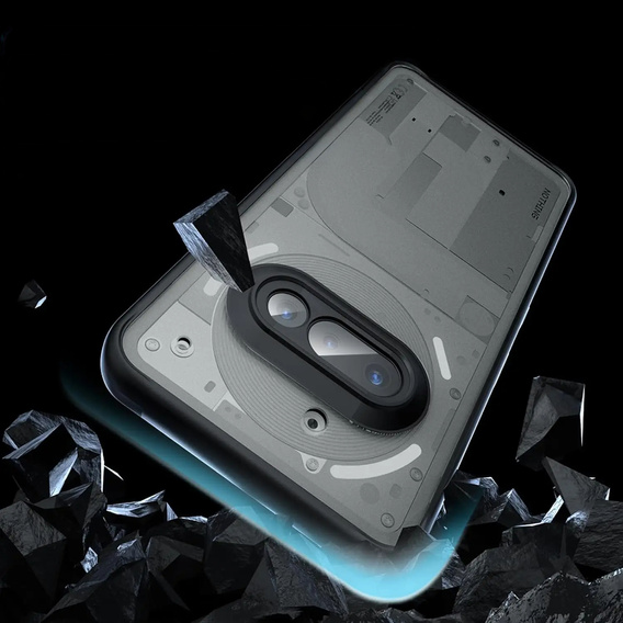 Etui do Nothing Phone 3A, Fusion Hybrid, przezroczyste / czarne