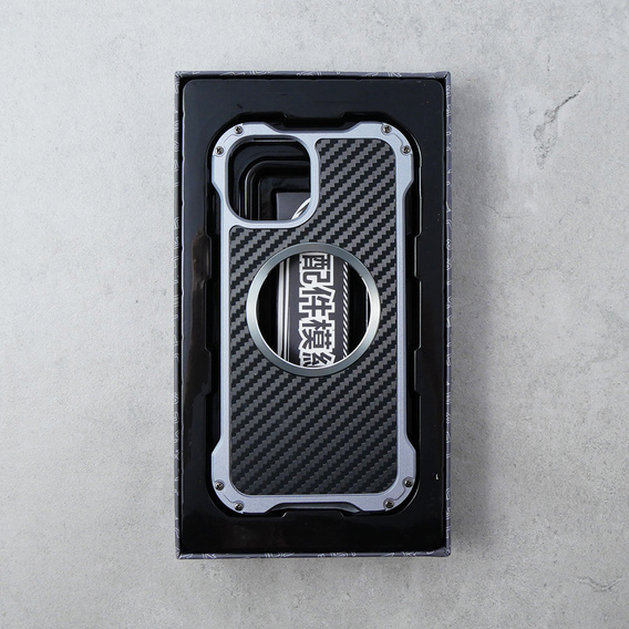 Etui R-JUST do iPhone 13 Pro, pancerne, do MagSafe, czarne