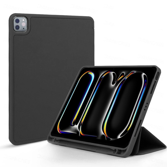 Etui do iPad Pro 13" 2024 (7 gen.), Smartcase z miejscem na rysik, czarne