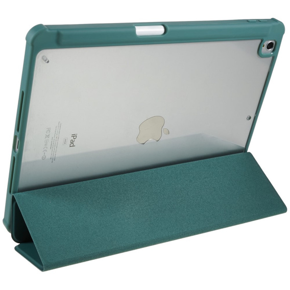 Etui do iPad 10.2" 2021/2020/2019 (9/8/7 gen.), Smartcase Hybrid, z miejscem na rysik, ciemnozielone