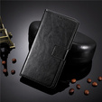 Etui z klapką do Xiaomi 12T, / 12T Pro, Crazy Horse Wallet, czarne