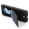 Etui do Samsung Galaxy Z Flip7 FE / Z Flip6, Card Slot Ring Case, czarne