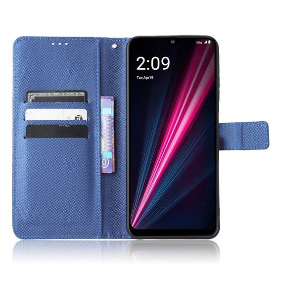 Etui z klapką do T Phone Pro 5G, Wallet Magnet, niebieskie