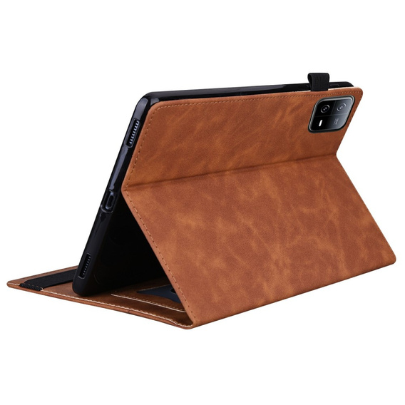 Etui do Xiaomi Pad 7 / 7 Pro, Classic, z miejscem na rysik, brązowe