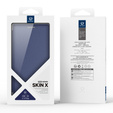 Etui Dux Ducis do Samsung Galaxy S25 Edge, Skin X Pro, MagSafe, granatowe