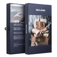 Etui z klapką do iPhone 17 Pro Max, QIALINO skórzane portfelowe - brązowe