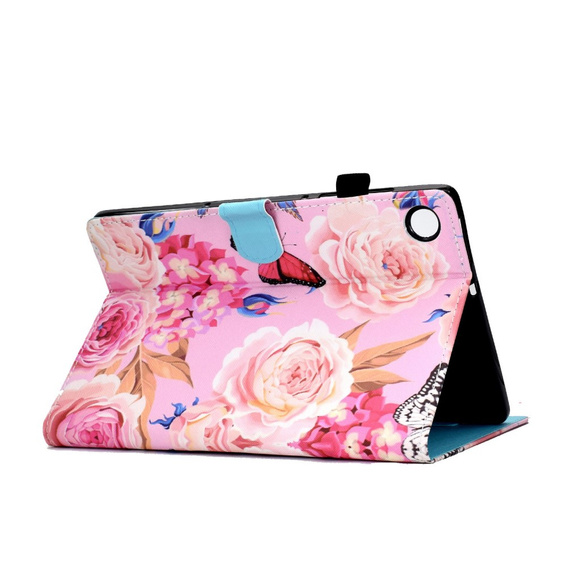 Etui do Lenovo Tab M10 Plus 10.6 Gen 3 TB-125F TB-128F, flowers and butterfly