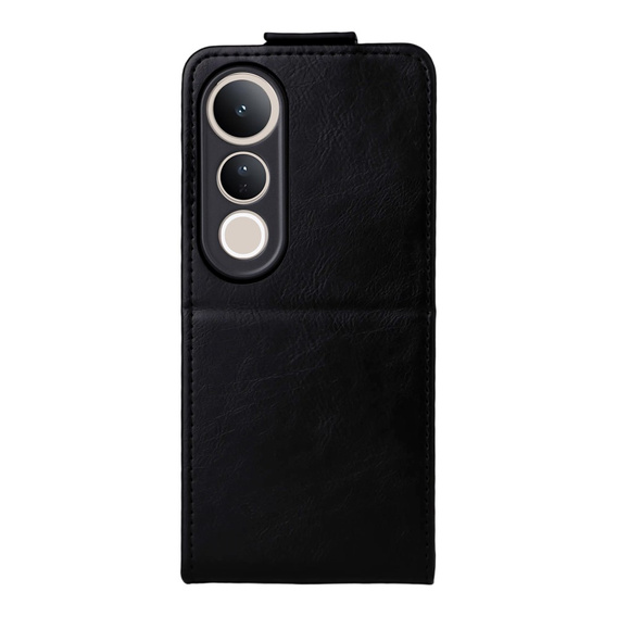 Etui do Vivo V50 Lite 4G / 5G z klapką i kieszenią na kartę – czarne