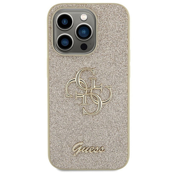 Etui GUESS Fixed Glitter Big 4G Logo do iPhone 15 Pro