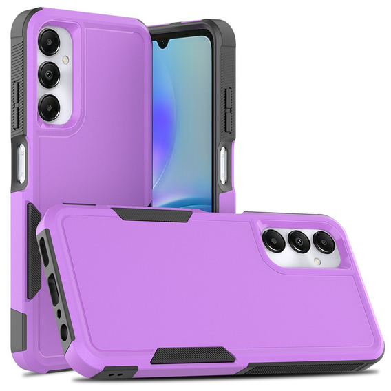 Etui pancerne do Samsung Galaxy A05s 4G, Dual Shockproof, fioletowe