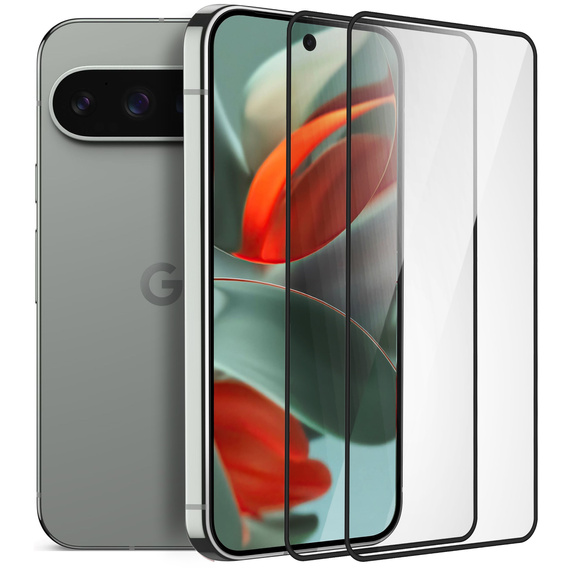 2x Szkło Hartowane ERBORD 3D do Google Pixel 9 / 9 Pro – ochrona całego ekranu