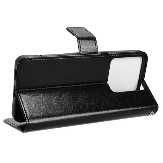 Etui z klapką do Xiaomi Redmi Note 13 Pro 5G, Crazy Horse Wallet, czarne