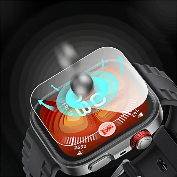 2x Szkło Hartowane ERBORD do Huawei Watch Fit 4 Pro, z ramką do montażu