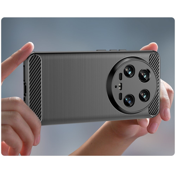 Etui do Xiaomi 14 Ultra, Carbon, czarne