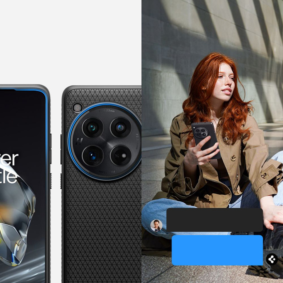 Etui Spigen Liquid Air czarny do OnePlus 12 5G