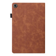 Etui do Samsung Galaxy Tab A8 10.5 SM-X200 SM-X205, Classic, z miejscem na rysik, brązowe