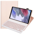 Etui z klawiaturą do Samsung Galaxy Tab A7 Lite 8.7 T220 / 225, różowe rose gold