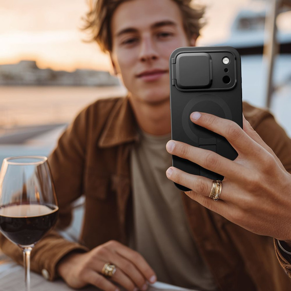 Etui ochronne Tech-Protect Kevlar Aura z funkcją podstawki i MagSafe do iPhone 17 Pro Max