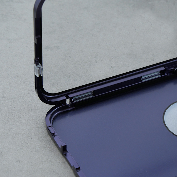 Etui do iPhone 13, Dual Glass, do Magsafe, fioletowe