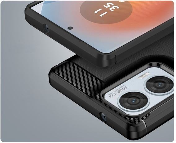 Etui do Motorola Edge 50 Fusion 5G, Carbon, czarne