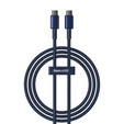 Baseus Tungsten Gold – kabel USB-C do USB-C 100W 1 m, niebieski