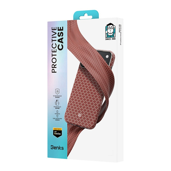Etui BENKS C1 Kevlar Aramid Fiber do MagSafe do iPhone 17 Pro