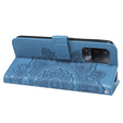 Etui z klapką do Oppo Reno5 Z / A94 / A95 5G, Mandala, niebieskie
