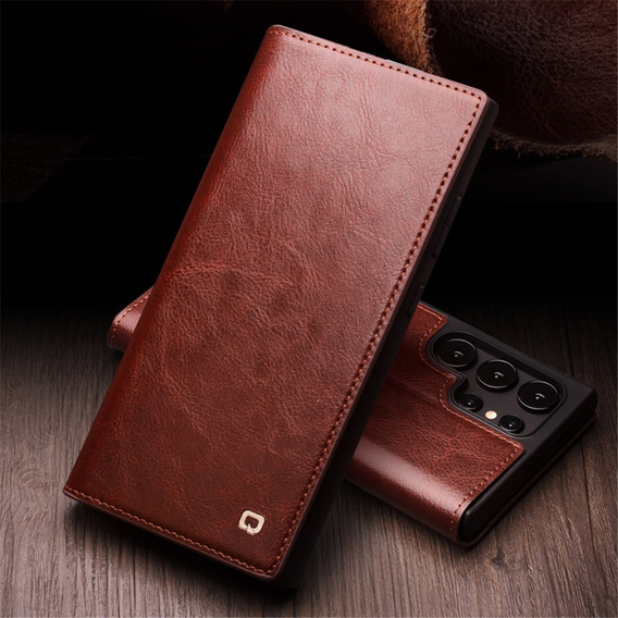 Etui QIALINO Leather Wallet z klapką do Samsung Galaxy S24 Ultra
