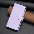 Etui z klapką do Samsung Galaxy A25 5G, Wallet Zipper Pocket, fioletowe