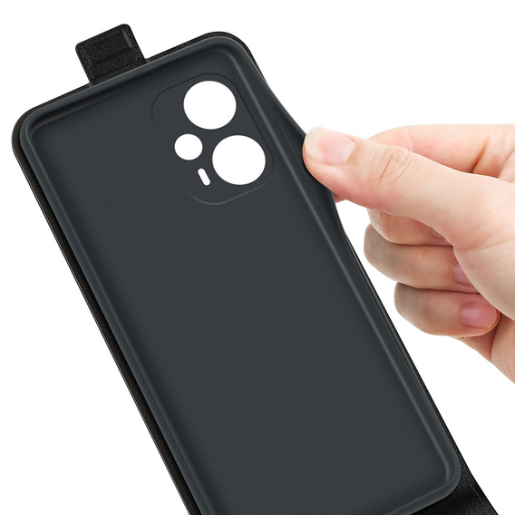 Etui z klapką do Poco F5 5G, Flip, czarne
