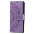 Etui z klapką do Samsung Galaxy A14 4G/5G, Mandala, fioletowe