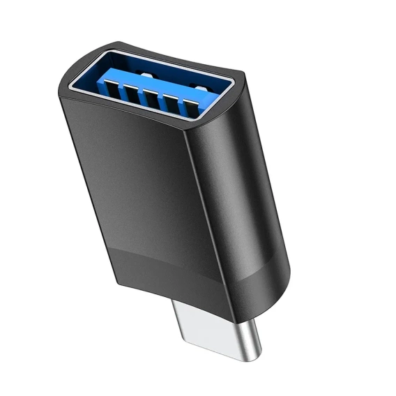 Adapter HOCO UA17 OTG USB-C do USB-A – czarny
