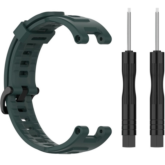 Pasek Silikonowy do Amazfit T-Rex/T-Rex PRO, Ciemny Zielony