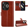 Etui z klapką do Xiaomi Poco F6, Crazy Horse Wallet, brązowe