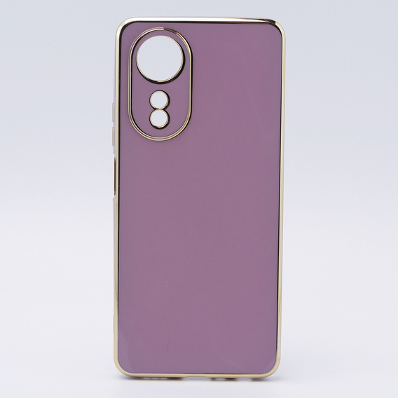 Etui do Oppo A58 4G, Glamour CamShield, fioletowe