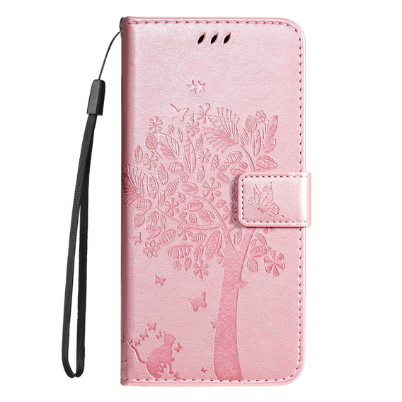 Etui z klapką do Xiaomi 13T / 13T Pro, Butterfly, różowe rose gold