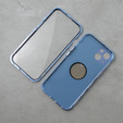 Etui do iPhone 13, Dual Glass, do Magsafe, niebieskie