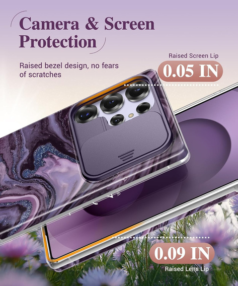 Etui do Samsung Galaxy S25 Ultra – GVIEWIN Quicksand/Purple