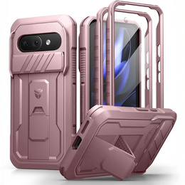 Etui Dexnor Kickstand do Google Pixel 9a – pancerne, z podstawką, różowe